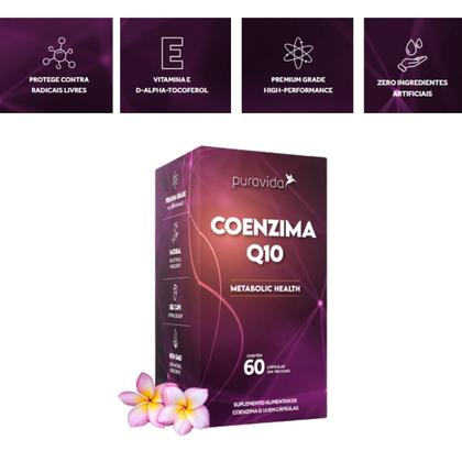 Imagem de Coenzima Q10 Coq10 Antioxidante e Com Vitamina E Puravida