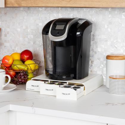 Imagem de Coffee Pod Organizer Mind Reader, capacidade de 36 cápsulas, branco
