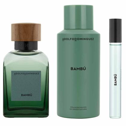 Imagem de Coffret Adolfo Dominguez Kit - Perfume Bambú EDP + Deocolônia + Travel Size