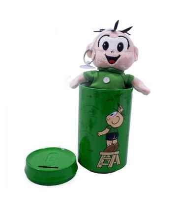 Imagem de Cofre com boneco cebolinha de pelúcia Turma da Mônica - Tasco