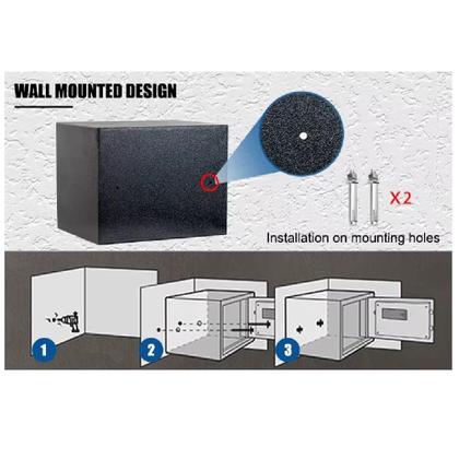 Imagem de Cofre eletronico digital grande senha chave porta