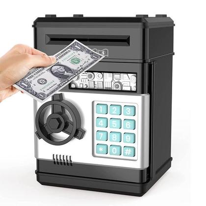 Imagem de Cofre eletronico digital mini com insercao automaticadenotas