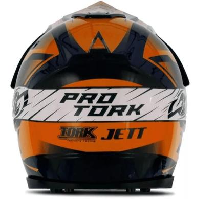 Imagem de Cofre Pro Tork Mini Capacete Factory Edition Cross Laranja
