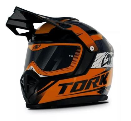 Imagem de Cofre Pro Tork Mini Capacete Factory Edition Cross Laranja