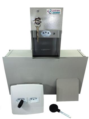Imagem de Cofre Tomada Grande Com Gaveta Interna E Fundo Falso 20x35cm