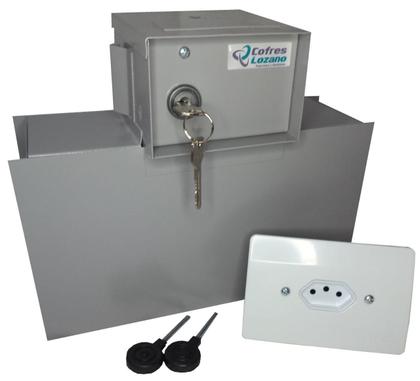 Imagem de Cofre Tomada Secreta Com Gaveta Interna E Fundo Falso