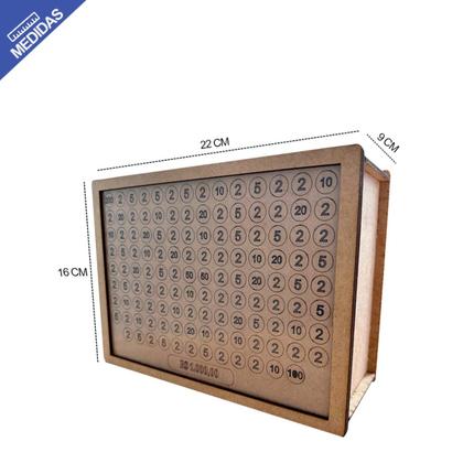 Imagem de Cofrinho Cofre Guardar Dinheiro Fácil Caixa Woodbox 10 mil Original  Realize Seus Sonhos