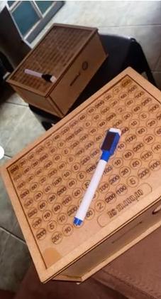 Imagem de Cofrinho Cofre Guardar Dinheiro Fácil Caixa Woodbox 5 mil Original Realize Seus Sonhos