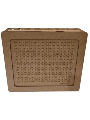 Imagem de Cofrinho Desafio De 10 MIL Em Mdf Crú