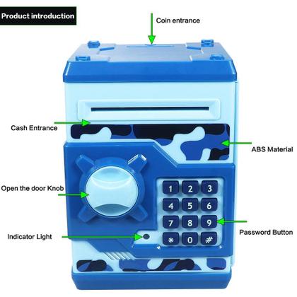 Imagem de Cofrinho Eletrônico Totola Mini ATM para Crianças - Com Senha