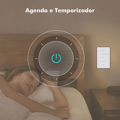 Imagem de COIBEU Interruptor WiFi Inteligente 1 2 3 Teclas Touch tuya APP Smart Life Painel Alexa Google Home