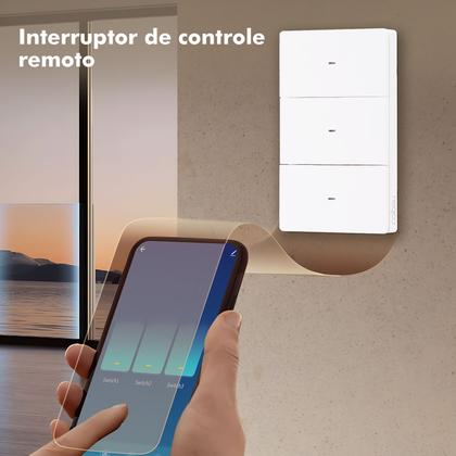 Imagem de COIBEU Interruptor WiFi Inteligente 1 2 3 Teclas Touch tuya APP Smart Life Painel Alexa Google Home