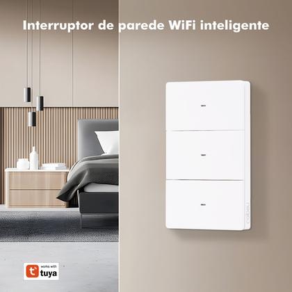 Imagem de COIBEU Interruptor WiFi Inteligente 1 2 3 Teclas Touch tuya APP Smart Life Painel Alexa Google Home