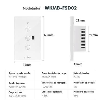 Imagem de COIBEU Tuya WiFi Fan Light Touch Switch Interruptor inteligente de ventilador de parede Interruptor inteligente para