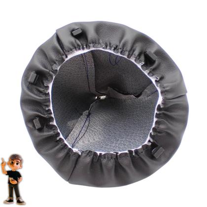 Imagem de Coifa Alavanca Cambio Fiat 500 2010 2011 2012 2013 2014 2015 2016 2017 Preto