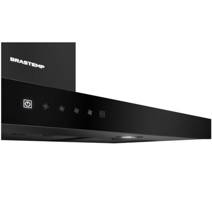 Imagem de Coifa Brastemp Eclipse Tbox 90cm Parede Preta 110V BAE90APANA