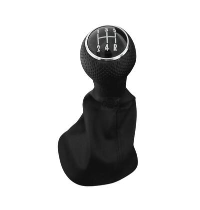 Imagem de Coifa Cambio Napa Preta Manopla Aro cromado GOL G4 2005 2015