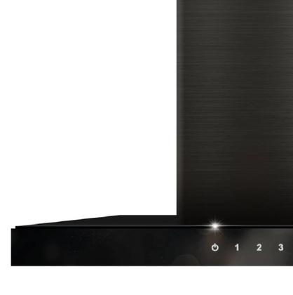 Imagem de Coifa cuisinart de parede arkton advanced 90cm em aço inox preto 220v 4092540011