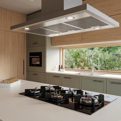 Imagem de Coifa de Ilha 127v Tradition Line 90cm Inox Fischer