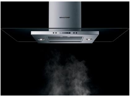 Imagem de Coifa De Ilha Brastemp Com Vidro Com Timer Inox 220v