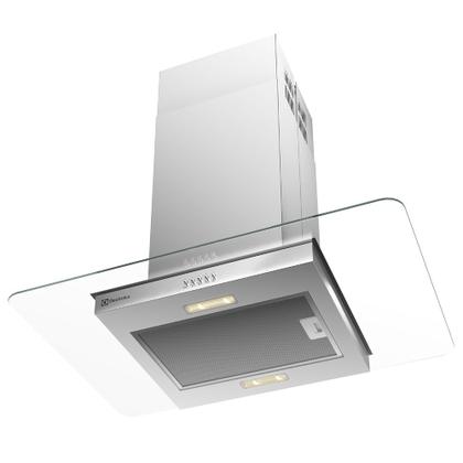 Imagem de Coifa de Ilha Electrolux 90cm de Vidro Efficient com Luz de Led (CE9IX)