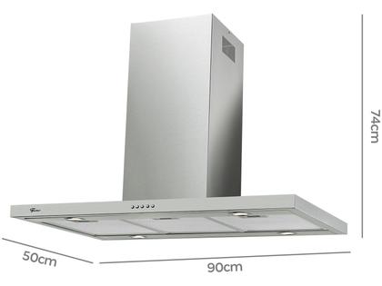 Imagem de Coifa de Ilha Fischer Tradition Line 90cm Inox Escovado