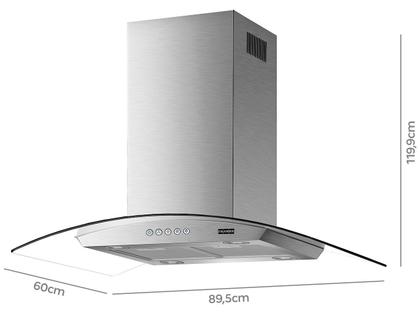 Imagem de Coifa de Ilha Glass Classic 90cm 127V Franke
