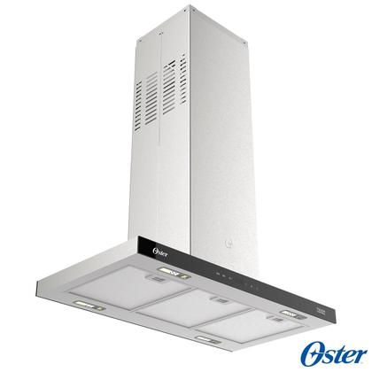 Imagem de Coifa de Ilha Oster 90 cm com 03 Velocidades, Painel Touch Control - OCFA590