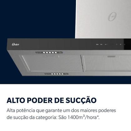 Imagem de Coifa De Ilha Oster Inox Touch Control 90cm 110V