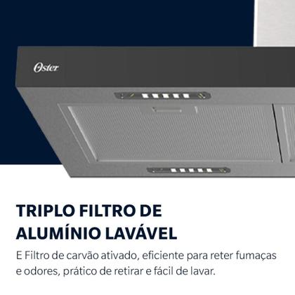 Imagem de Coifa de Ilha Oster Inox Touch Control 90cm