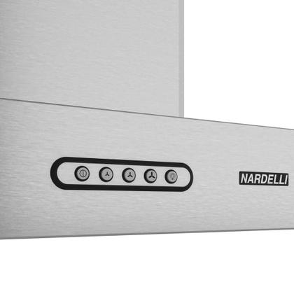 Imagem de Coifa de Ilha Retangular Nardelli Com Função Depurador e Exaustor 3 Velocidades 90cm 240W inox 127V