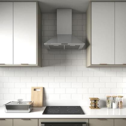 Imagem de Coifa De Parede 60Cm Piramidal Inox Double 127V - Brastemp