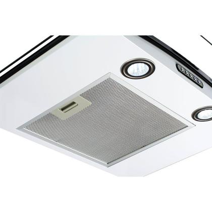 Imagem de Coifa De Parede 60cm Vidro Curvo Slim Fogatti Branco 110V