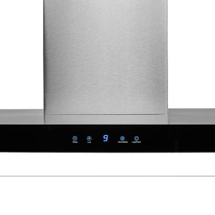 Imagem de Coifa de Parede 90cm Infinity 220V Vidro Digital Touch Preto Inox Fischer
