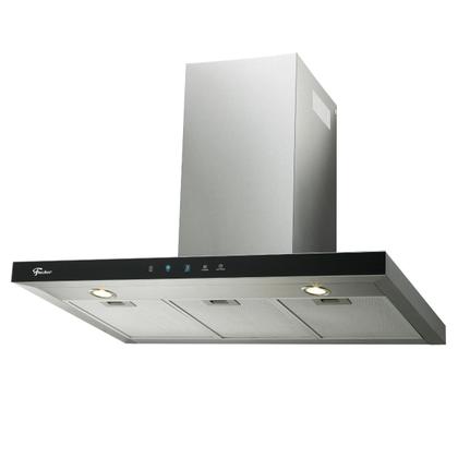 Imagem de Coifa de Parede 90cm Infinity 220V Vidro Digital Touch Preto Inox Fischer