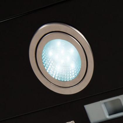 Imagem de Coifa de Parede 90cm Vidro Curvo Duto Slim Fogatti Black