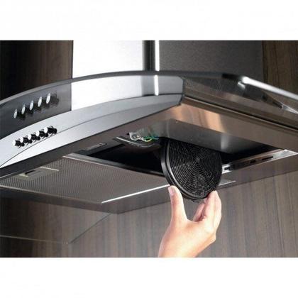 Imagem de Coifa de Parede 90cm Vidro Fit 220V Inox Fischer