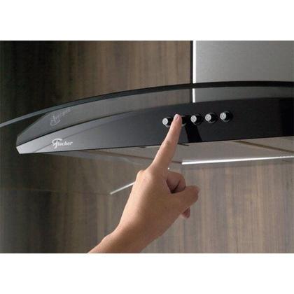 Imagem de Coifa de Parede 90cm Vidro Fit 220V Inox Fischer
