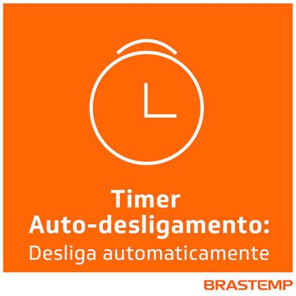 Imagem de Coifa de Parede Brastemp 90 cm Inox 5 e 6 Bocas Timer Autodesligamento BAP90AR