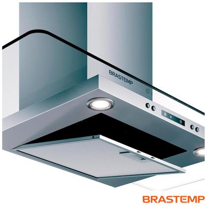 Imagem de Coifa de Parede Brastemp 90 cm Inox 5 e 6 Bocas Timer Autodesligamento BAP90AR