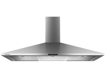 Imagem de Coifa de Parede Brastemp 90 cm Inox Piramidal 5 e 6 Bocas Duplo Filtro - BAI91BR