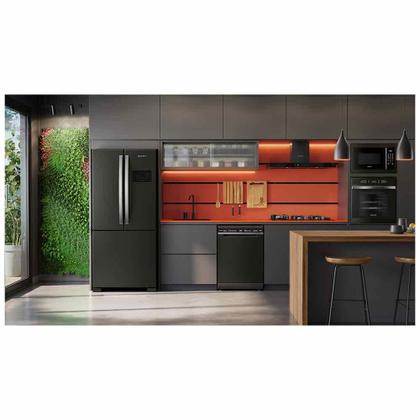 Imagem de Coifa de Parede Brastemp 90cm com 03 Velocidades, Painel Touch on Glass Eclipse Collection Black Inox - BAE90AP