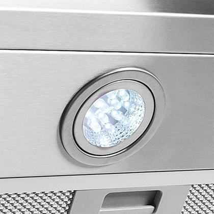 Imagem de Coifa De Parede Depurador Inox 4 à 6 Bocas 90cm Vidro Curvo Slim Fogatti