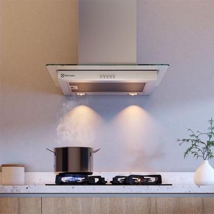 Imagem de Coifa de Parede Electrolux 60cm de Vidro Efficient com Luz de Led (CE6VX)