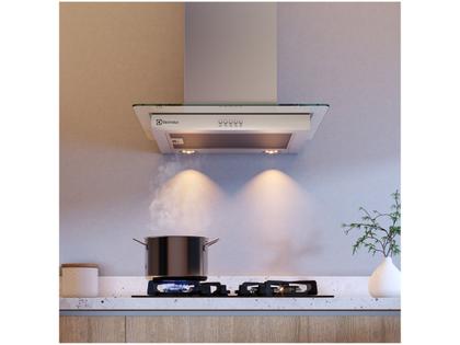 Imagem de Coifa de Parede Electrolux 60cm de Vidro Efficient com Luz de Led (CE6VX)