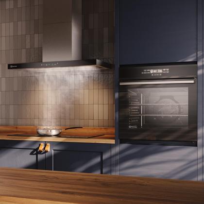 Imagem de Coifa de Parede Electrolux 90cm Inox Experience com Inteligência Artificial e Alto Poder Sucção (CE9TF)