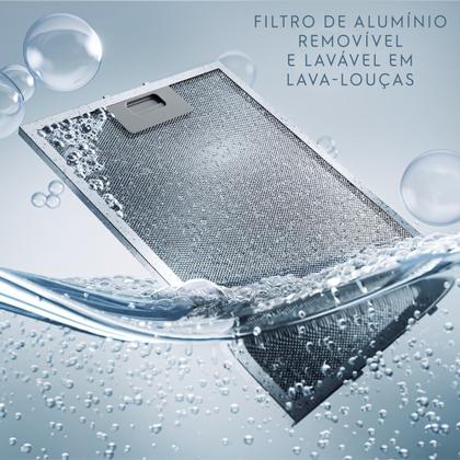 Imagem de Coifa de Parede Electrolux 90cm Inox Experience com Inteligência Artificial e Alto Poder Sucção (CE9TF)