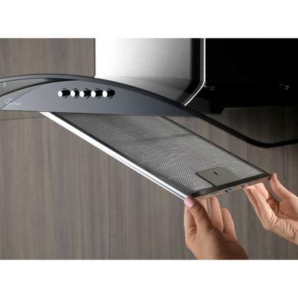 Imagem de Coifa de Parede Fit 60 Cm Com Vidro Fischer