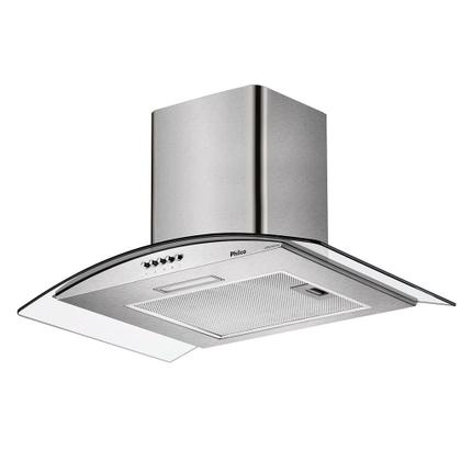 Imagem de Coifa de Parede Philco 60cm Glass Vidro Curvo 3 Velocidades Inox PCO60G  220 Volts