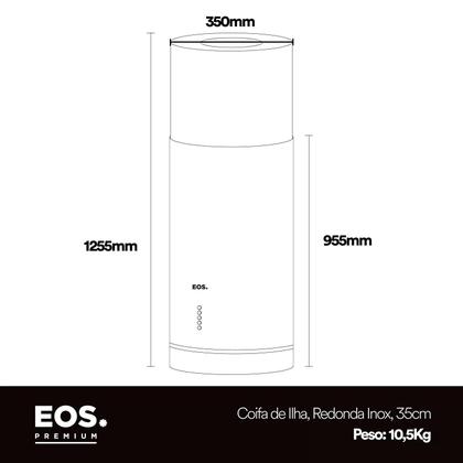 Imagem de Coifa e Depurador de Ilha EOS 35cm Redonda ECO40IR Inox 220V